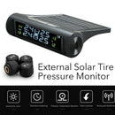 Solar Power Car TPMS Wireless Tire Pressure Monitor Alarm System LCD Displa