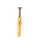 50X 6*30mm Yellow Plastic Expansion Plug Pipe Anchor Wall Screw Expansion Tube ^