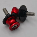 2Pcs 8mm CNC Swingarm Swing Arm Sliders Stand Bobbins Screws Universal