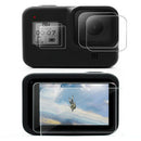 3x/Set for Hero 8, Ultra Clear Tempered Glass Screen ProtectorJR