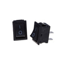10X 2PIN ON/OFF Rectangle Rocker Switch Car Dashboard Dash Boat SPST 6A/250V JR