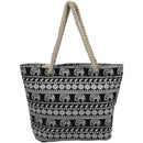 Women Casual canvas large capacity shoulder bagï¼ˆBlack Elephantï¼‰