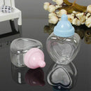 Baby Shower Party Favours Decoration Candy Filling Heart Shape Bottles 9 x  A3T4