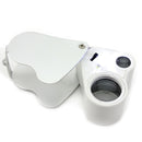 LED Double Multiple 30X 60X Jewelers Eye Loupe Lens Magnifier Magnifying Glass