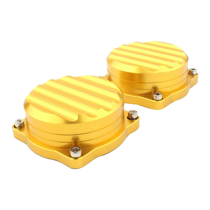 1 Pair Motorcycle Carburetor Cover Lid Carb Tops fits Triumph 08-15 Golden
