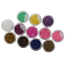12 Colors Acrylic Powder Glitter Nail Art Nail Decoration N2J5