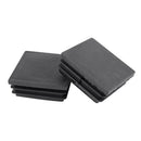 50mm x 50mm Plastic Square End Blind Plugs Cap Pipe Inserts 12pcs L1H3