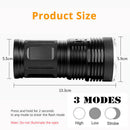 72000Lums High Powerful Led Flashlight T6 Led Torch Flash Light Waterproof