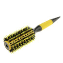 Round Hair Roller Brush Natural Wood Nylon Bristle Styling Hairbrush 2.4"