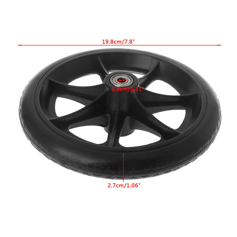 2pcs 8" Wheelchair Casters Small Cart Rollers Chair Wheels Accessories