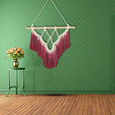 1X(Bohemian Hand-Woven Tassel Tapestry Newest Handmade Bead Macrame Wall Ha