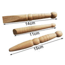 3Pcs Foot Massage Stick/ Reflexology Health Wooden New With Tool Chart Mass F5I9