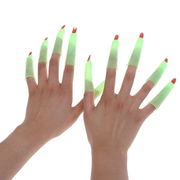 Halloween Finger Zombie Witch Costume Party Supplies Props Luminous False N z Kw