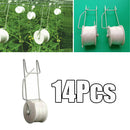 Set of 17 Tomato Hooks Support Clips For Planting Fruit Tomato with 15m Rope
