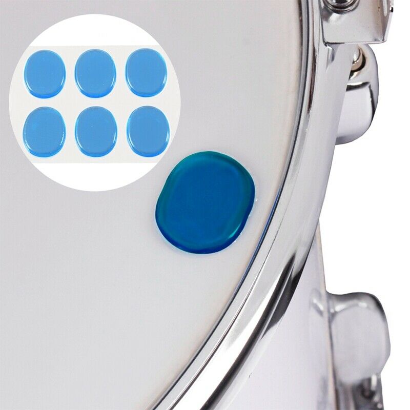 6pcs/set Snare Drum Mute Pad Drum Damper Gel Pads Snare Tom Drum Muffler