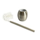 Home contemporary Toilet Brush Holder Stainless Steel Oval Toilet Brush Us MVV