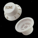1 Volume & 2 Tone Control Switch Knobs for ST Sq Electric Guitar White