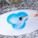 Silicone Makeup Brush Cleaner Pad Cosmetic Pen Washing Scrubber Mat (Blue)