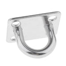 10Pcs Pad Eye Plate - Marine Rigging 304 Stainless Steel Square Plate 35x30mm