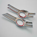 2 Sets Fog Light Lamp Cover Bumper Grille Trim Protect For