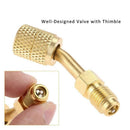 R410A Adapter 5/16 Inch Sae Female Quick Couplers To 1/4 Inch Sae Male Flar U9K6