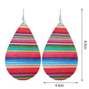 Creative Women Multicolor Oval Dangle Hook Geometric Drop Earrings Jewelry A