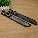 2pcs Car Plastic Dummy Dual Exhaust Pipe Stickers Car Styling Accessory A