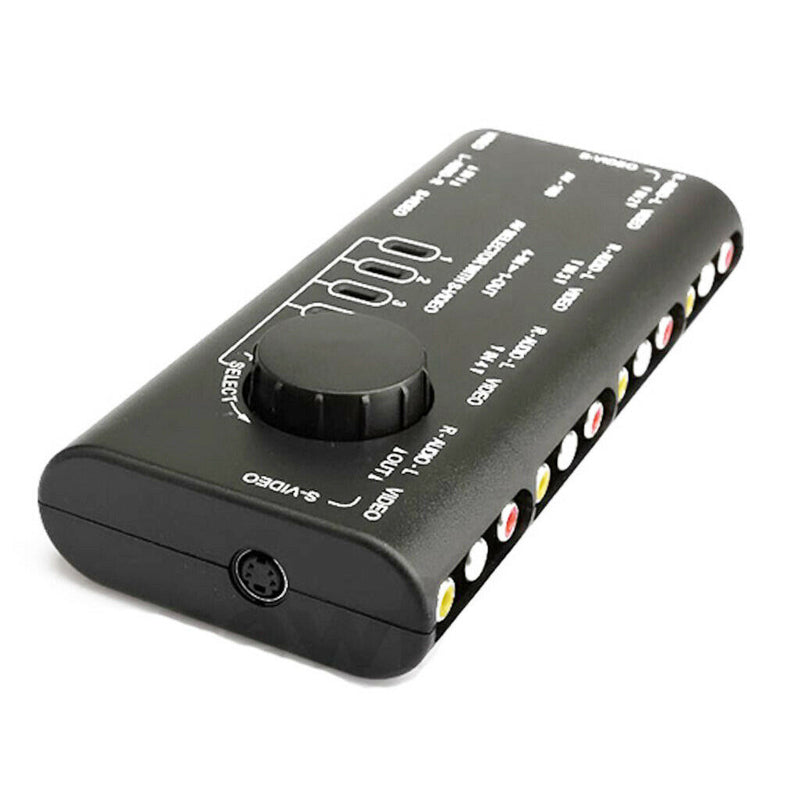 4 Way AV Selector RCA Selector Composite Audio Selector L / R With 4 Inputs And
