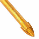 5Pcs/Set 6mm Glass Marble Porcelain Spear Head Ceramic Tile Drill Bit Hex Shank