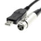 USB To XLR Microphone Cable 3 Pin Mic Link Converter Cable Studio Audio Cable