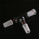 24/40 Three Way Glass Adapter 75Degree Distillation Head Chemistry Labware ME