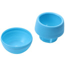 5X(Mini Round Plastic Plant Flower Pots Home Office Decor Planter 7CM Blue W8R6)