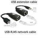 USB Extension Ethernet RJ45 Cable LAN Adapter Extender Repeater Over Set V8 R9G3