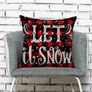 Christmas Pattern Linen Pillowcase Soft Throw Pillow Case Sofa Cushion (4)
