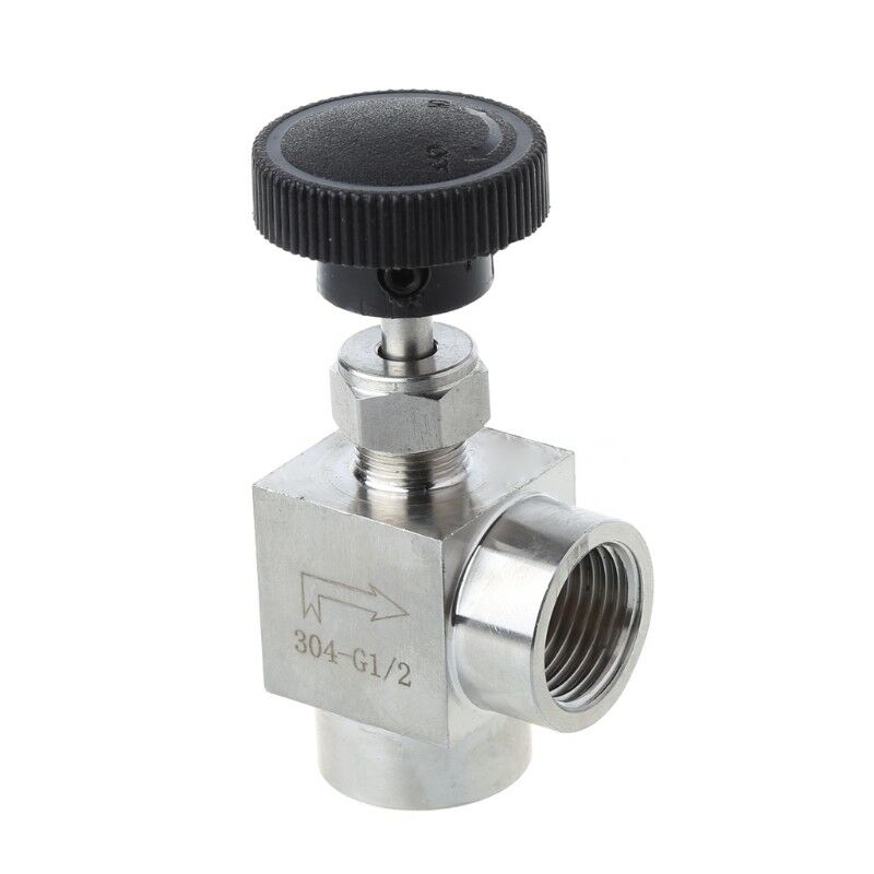 1/2" BSP Female Thread 304 Stainless Steel Flow Control Shut Off Needle Valve