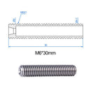 10pcs 30MM Length Extruder 1.75mm Throat Tube and 10pcs Brass Extruder Nozz