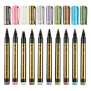10Color Metallic Paint Markers Pens Medium Point Metal Art Marker Set Perma H8L3