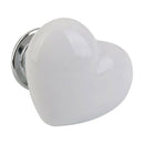 1pc Heart Shape Furniture Cabinet Cupboard Drawer Ceramic Handle Pull Knob  M7T9