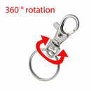 20 small removable screw caps for key rings - carabiner key chain - cosmeti I1T3