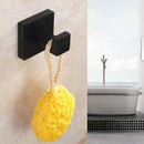 2 Pack Matte Black Towel Hook Stainless Steel Bathroom Rust Proof Clothes T F8W3