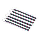 5Pcs 5Pin RGBW Connector Female With Wire Cable 5Pin LED Connector ME