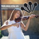 4pcs Ebony Violin Tuning Pegs Tuners with End Pin Fiddle Strings Instrument