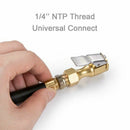 Air Chuck Car Tire Inflator Straight Lock On Vehicle Pure Copper With Clip