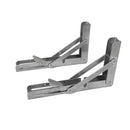 1X Stainless Steel Folding Shelf Bench Table Bracket Caravan Motorhome Yacht 8