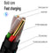 3in1 LED USB Charging Cable 8Pin Charger Cable Multi Port Phone CableFT