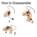 2.4G Wireless Microphone Megaphone Headset Radio Mic For Teach Loudspeaker Well