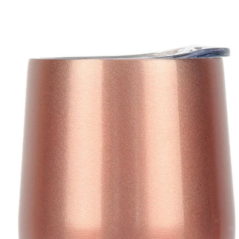 Insulated Stainless Steel Wine Double Wall Vacuum Cup 12OZ Champagne