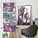 5D DIY Special Shaped Diamond Painting Girl Cross Stitch Mosaic Craft Kit