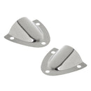 2pcs Wire Cable Vent Cover, Stainless Steel Clamshell Clam Shell Vent Ventilator