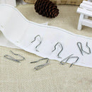 50 Pcs HEAVY DUTY DRAPERY CURTAIN DISPLAY CARNIVAL HOOKS DRAPE PINON C2P9 W O8Y7